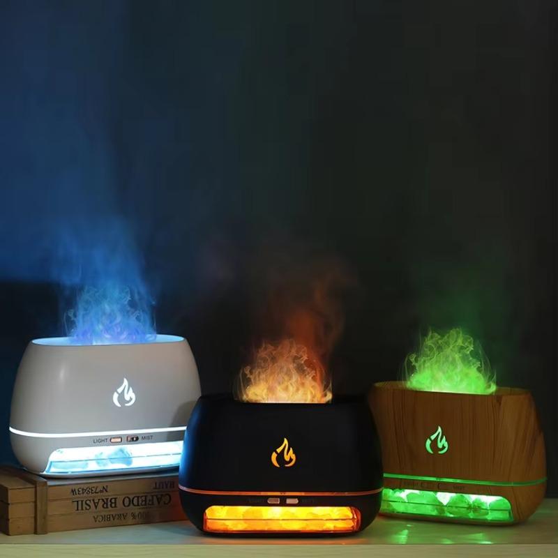 Aroma Diffuser Mini Ultrasonic USB Air Humidifier 3D Flame Diffuser Essential Oils Diffuser Aromatherapy Air Freshener Bedroom