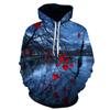 2024 New Spring Autumn New Christmas Hoodie 3D Digital Print Casual Men's Pullover Sweatshirt