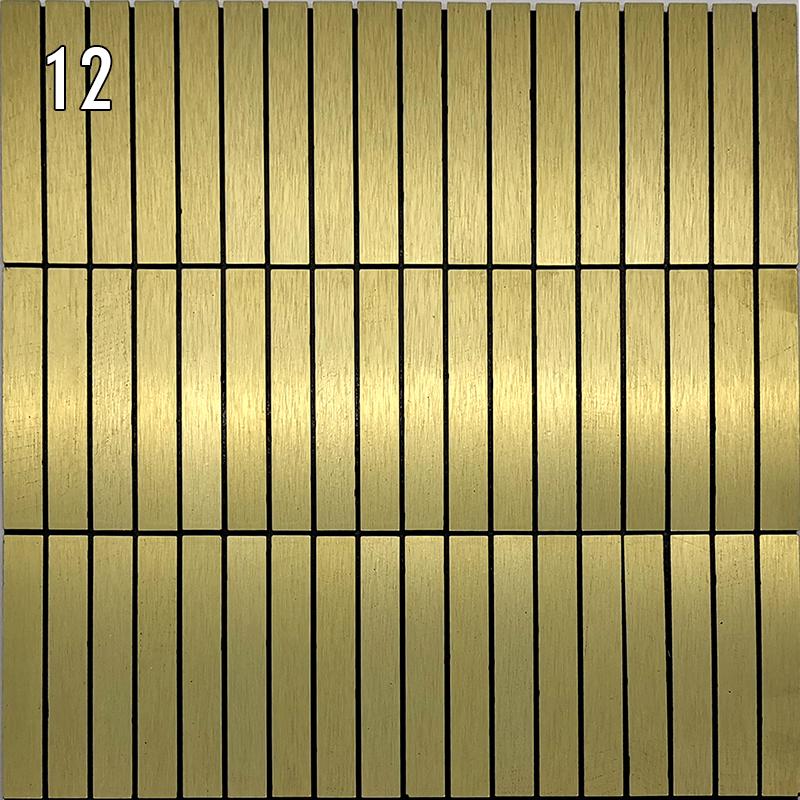 Наклейка на стену из металлической мозаики в европейском стиле, самоклеящаяся настенная плитка, фартук для гостиной, фон для телевизора, настенный декор, мозаичная палочка