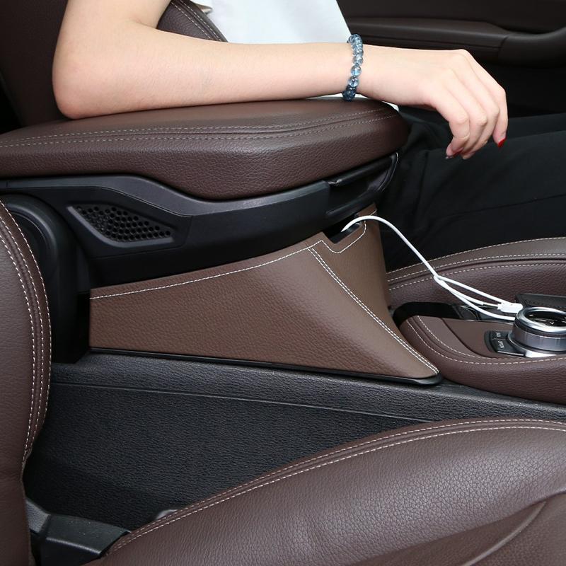 Car Central Armrest Storage Box Container Holder Tray For BMW X1 F48 2016- X2 F47 2018- Car Accessories Left Hand Drive