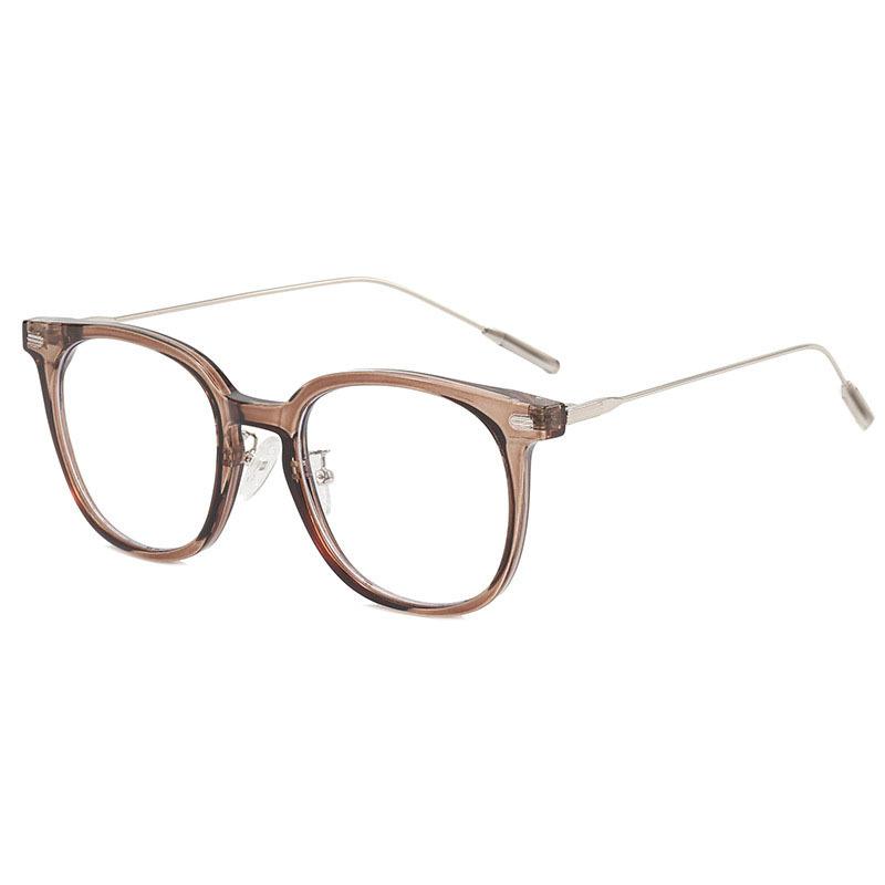 Student Korean‑Style Thin Glasses Frame For Women, High‑Appearance Anti‑Blue‑Light Spectacles, Supports Prescription & Plain Lenses