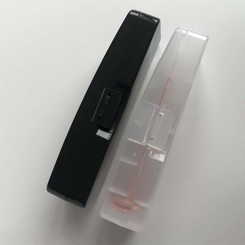 Мужская универсальная коробка для хранения бритвы с ручкой, полностью прозрачный пластиковый корпус, коробки для бритв, экологически чистая полипропиленовая коробка для бритья, высокое качество