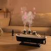 Titanic Ship Model Decoration Air Humidifier 250Ml Essential Oil Diffuser Jellyfish Smoke Ring Spray Aroma Diffuser For Home