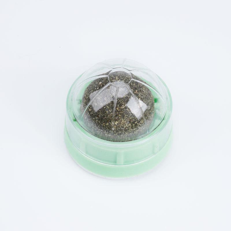 Catnip Ball Teething Toy: Bite-Resistant, Cleans Teeth, Relieves Boredom, Self-Entertainment for Kittens and Small Cats.