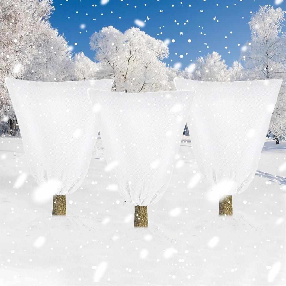 2 шт. Чехлы для растений для защиты от заморозков со шнурком для кустарников, плодовых деревьев