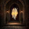 Halloween Ghost Decoration With Best Materials Hanging for Outdoor Decoration, Cute Flying Satin White Home, Tree, Porch, Patio, Lawn, Garden, Holiday