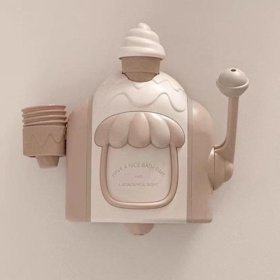 Пеногенератор для мороженого Игрушка для ванны для малышей Машина для пузырей для ванны Мальчики Девочки Пузыри Мороженое Пенообразование Игрушка для душа Набор для игры в торт