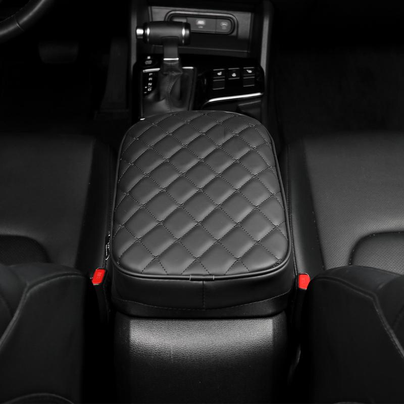 For Kia Sportage NQ5 -2026 Car Tuning Black PU Leather Car Armrest Box Pad Cover Trim Accessories