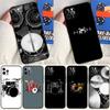 Чехол для телефона Apple iPhone 15 16 14 13 12 11 Pro Max Mini XR 15 16 Plus 16e с рисунком Музыкальный инструмент Барабан Защитная крышка