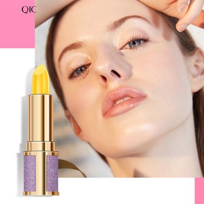 QIC Увлажняющий длительный бальзам для губ с фруктовым вкусом, меняющий цвет, помада