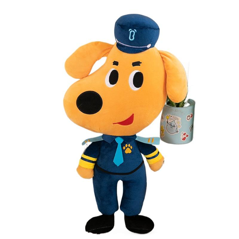 Шериф Лабрадор Собака Плюшевая Игрушка Кукла Аниме Сержант Охраны Лабрадор Волк Собака Плюшевые Мягкие Игрушки Подарки на День Рождения Рождество