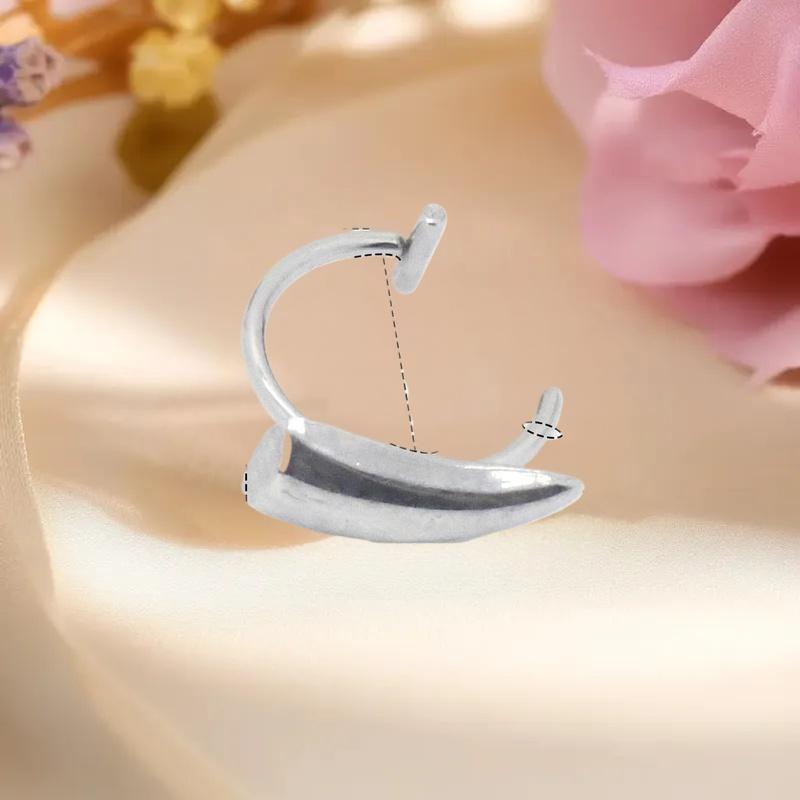 Клипса для губы с острыми зубами, Панк-готический стиль, Непрокалываемая нержавеющая сталь, Женские украшения на Хэллоуин.