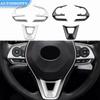 Car Steering Wheel Button Panel Cover Trim Sticker for Toyota RAV4 RAV 4 Corolla Avalon 2019 2020 2021 2022 Accessories
