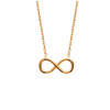 [R2928] - 'Infini' Gold Plated Necklace - 17x7 Mm