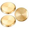 3 шт. Тарелка в корейском стиле, кухонная утварь из нержавеющей стали, винтажная, ореховая, круглая, золотая