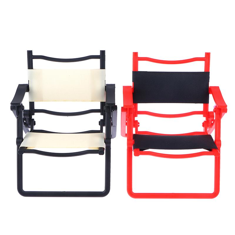 1Pcs 1:6 Dollhouse Mini Colorful Simulation Leisure Home Folding Chair Model Dollhouse Furniture Accessories
