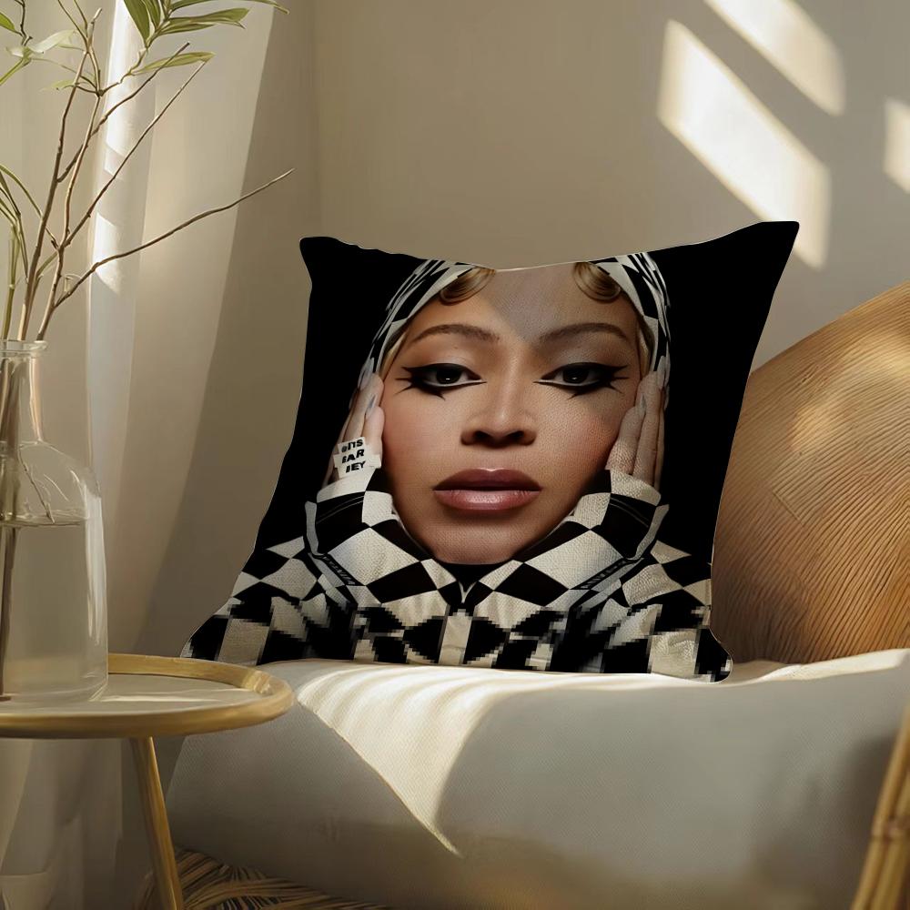 Singerb-Beyonce Pillow Case Pillowcase, Double-Sided Printed, Sofa Cushion, Bedroom Headboard