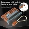 Type-C 1*21700 Mobile Power Supply Shell 22.5w Fast Charging With Built-In Hanging Rope Charging Cable DIY Battery Box