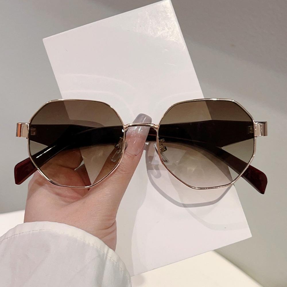 Gradient Color Polygonal Sunglasses Classic Anti-UV Glasses Fashion Women Sunglasses  Vacation