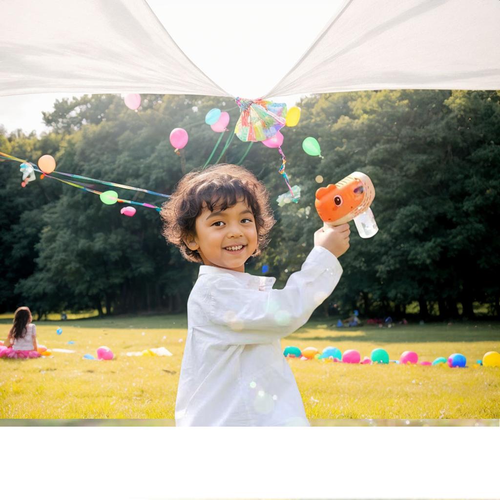 Cute Full-Automatic Bubble Machine Toy for Children Outdoor Bubble Blowing Game Unicorn with Light Kids Toy(without Bubble Water