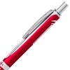 Автоматическая гелевая ручка Pentel Energel, корпус из сплава, цвет красный, чернила черные, 1 шт. (BL407B-A)