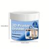 Смазка для 3D-принтера 100 г Смазка для шестерен и подшипников с портативной кисточкой Универсальная смазка для механизмов для двигателя модели поезда Направляющей линейного перемещения