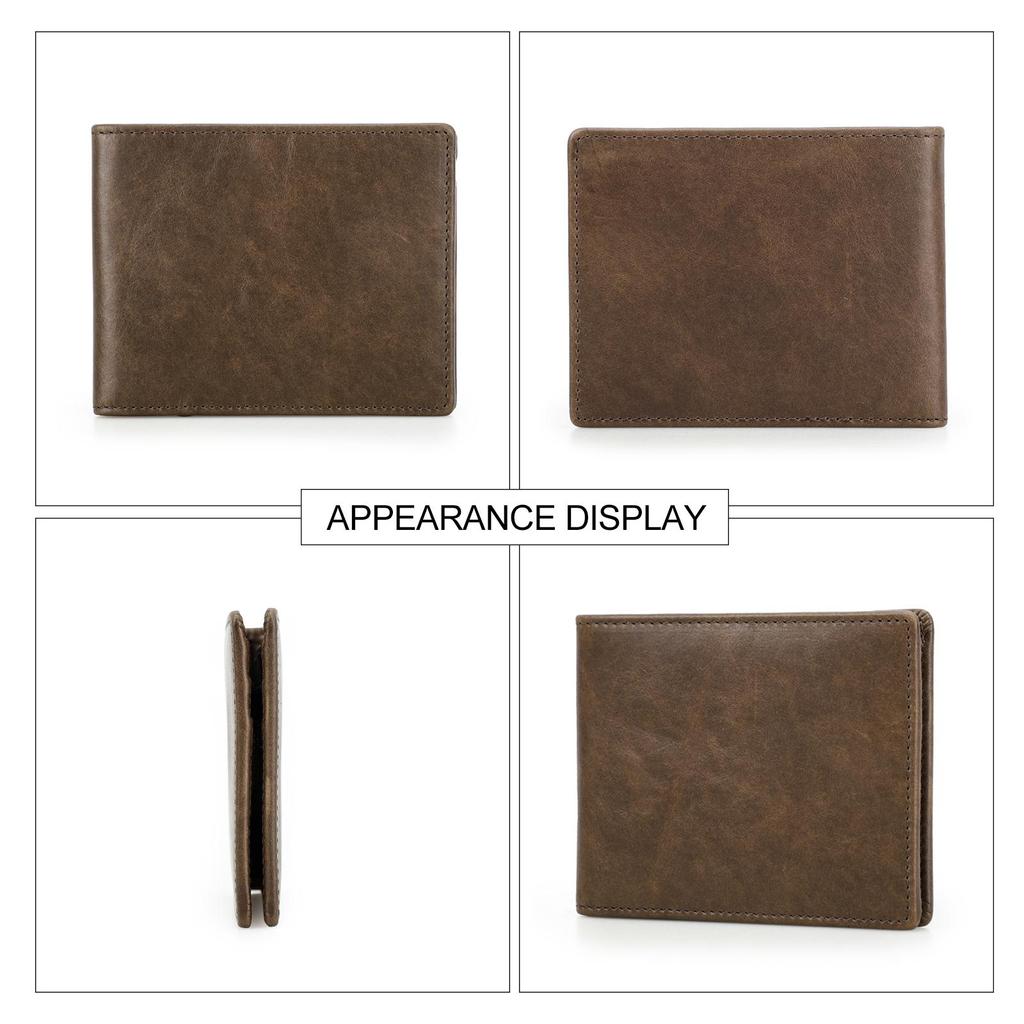 Тонкие кошельки CONTACT'S из натуральной кожи для мужчин, держатели для карт с магнитной пряжкой, зажимы для денег, брендовые роскошные дизайнерские мини-мужские кошельки