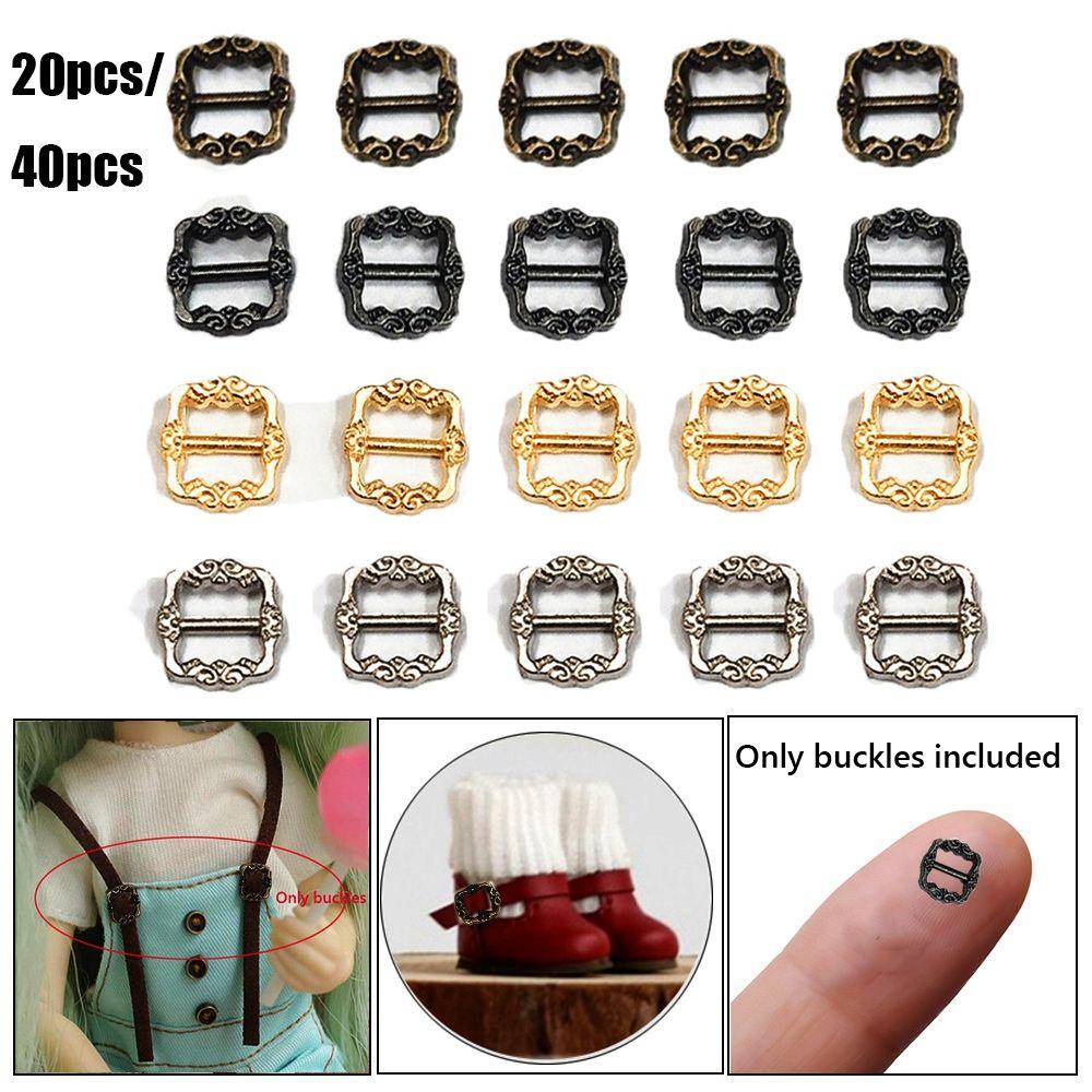 Girls Toys Diy Dolls Buckles Tri-glide Buckle Pattern Belt Buttons Doll Bags Accessories