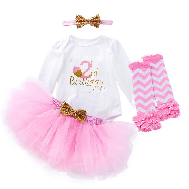 Best Seller Baby Girl Birthday T Shirt Tutu Set Outfit 0-24M Girl Infant Clothes DGHB-001