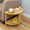 Полукруглый боковой столик, деревянный декоративный журнальный столик для дома, гостиной, чайный кофейный сервировочный столик, мебель