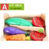 Wooden Pretend Kitchen Toy Set with Cutting Fruits & Vegetables