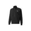 Puma Logo Print Stand Collar Zip-Up Sports Jacket Unisex Outerwear Black 535371-01