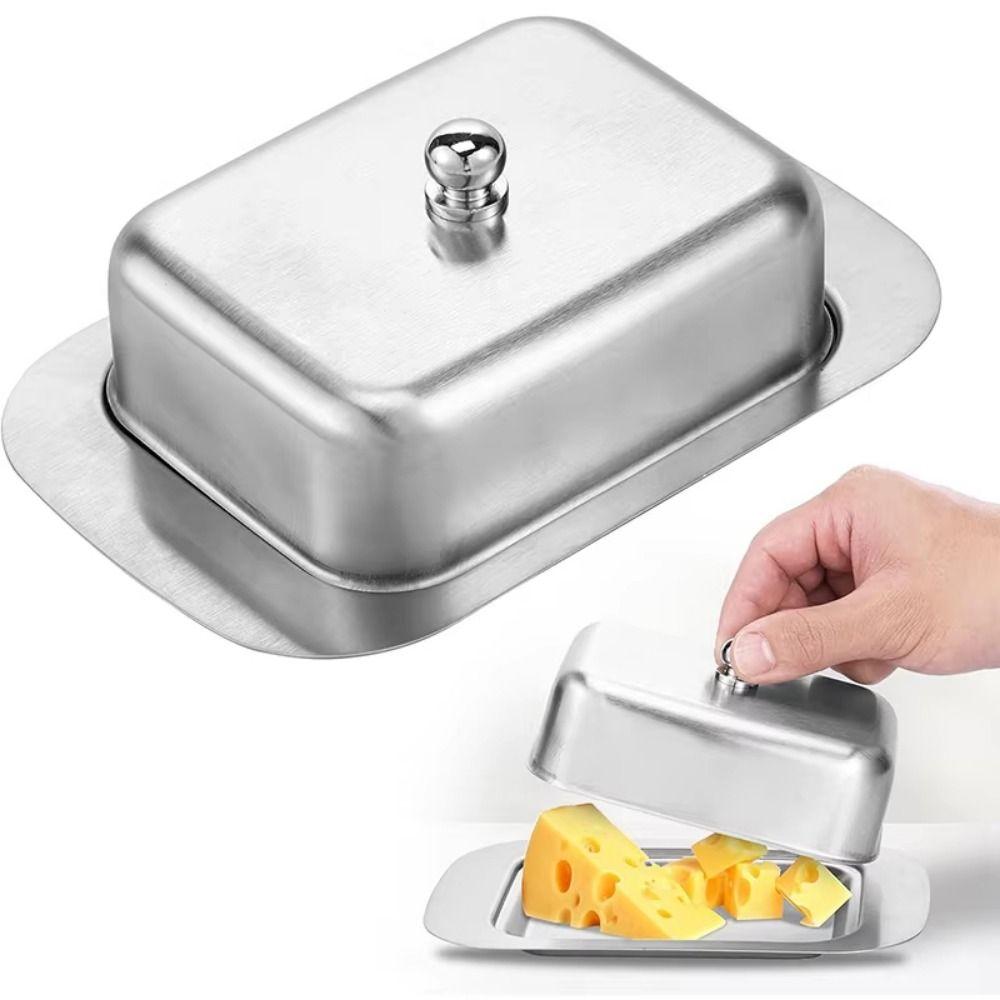Food Grade Butter Tray Large Capacity Cheese Container Butter Storage Box Tableware Dessert Tray