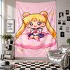 Wall TapestrySailor Moon Art Hanging Cloth Decorative Background Cover for Room Decoration