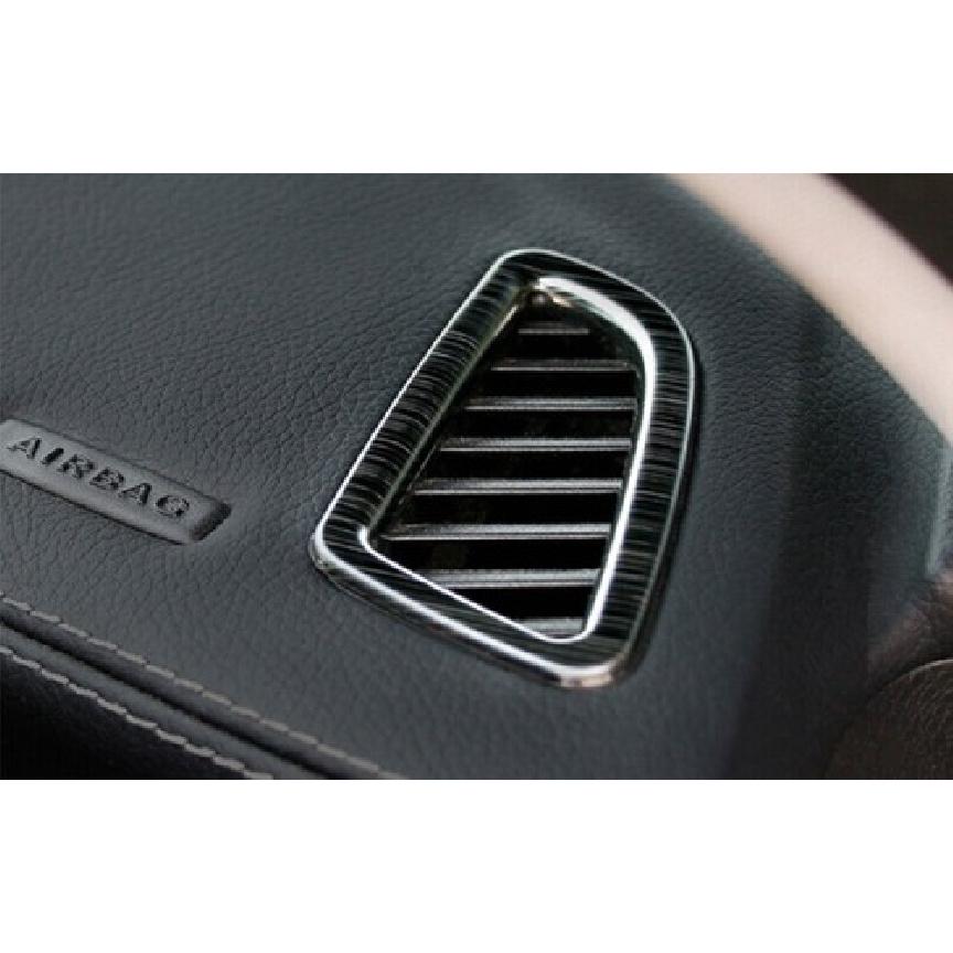 Dashboard Side Outlet Vent Black Titanium For Benz C-Class Cover Trim 2015-