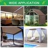 1PC Heavy-Duty Heatproof Shade Net Coffee Colored Sunshade Net Gardens and Patios High-Temperature Resistant Sun Protection Mesh