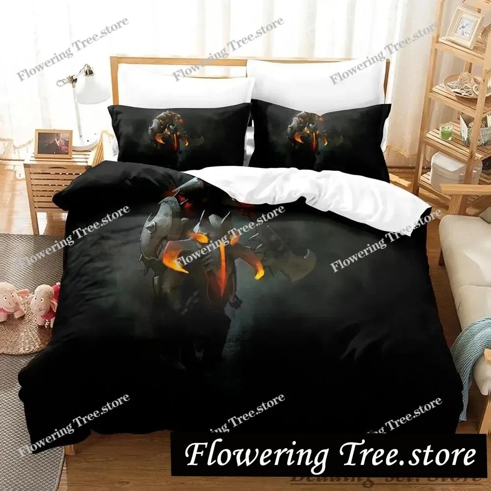 Cool Game Dota 2 Bedding Set Single Twin Full Queen King Size Bed Set Adult Kid Bedroom Duvetcover Sets Anime Parure de lit Bed