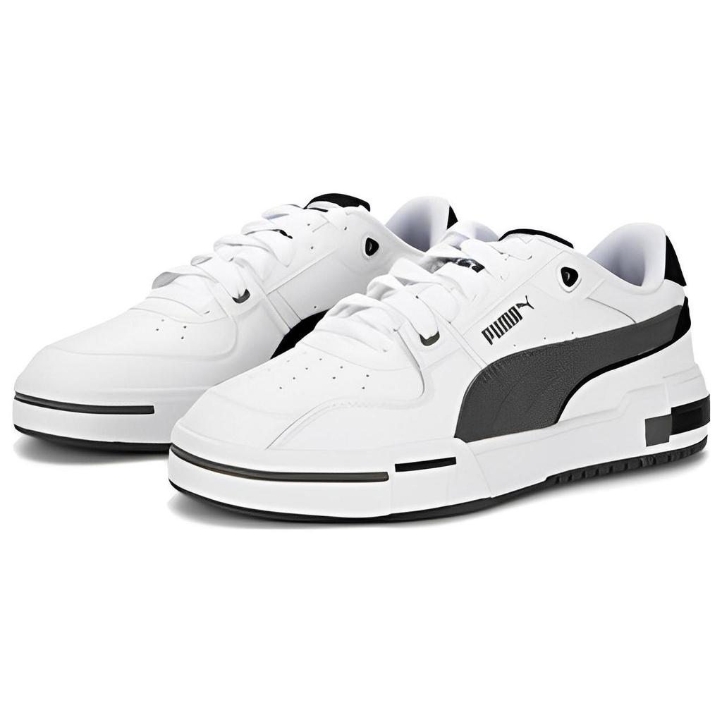 Puma Ca Pro Glitch Кожа Удобные Универсальные Амортизирующие Прочные Низкие Кроссовки Кроссовки Унисекс Черный Белый 389276-03