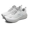 Fila Спортивная функциональная ткань, Амортизация из синтетической кожи, Износостойкие низкие беговые кроссовки Женские Белый Серый A12W531134FBN