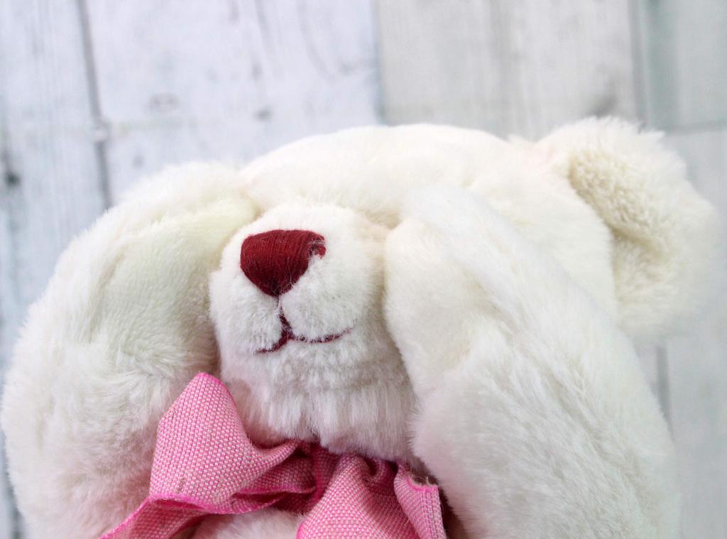 Сними Мишку Пикабу, Маленький, Плюшевая игрушка цвета слоновой кости с музыкальной шкатулкой