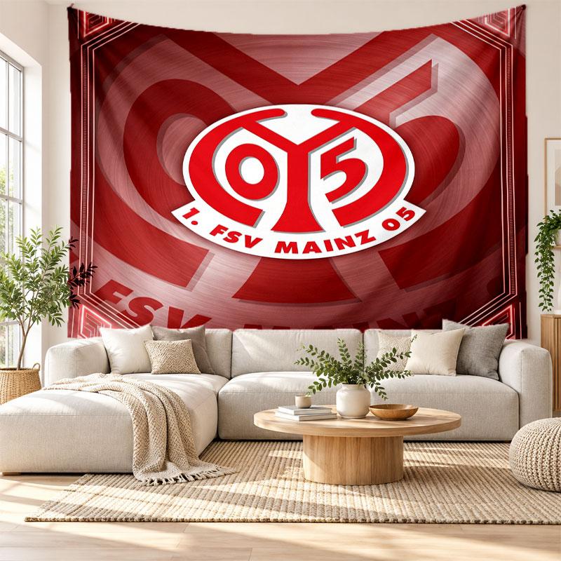 Mainz FC Wall Tapestry, Soft Fabric Wall Hanging, Decorative Backdrop For Bedroom Home Wall Art