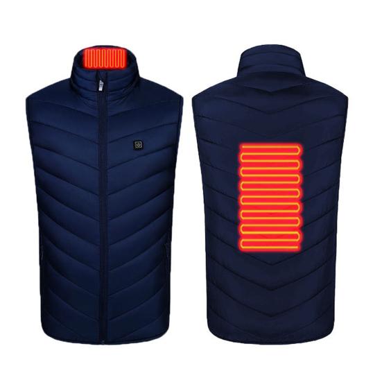 Унисекс Жилет с подогревом USB Куртка с подогревом 3 температурных режима 2 зоны Жилет Пальто Стойка