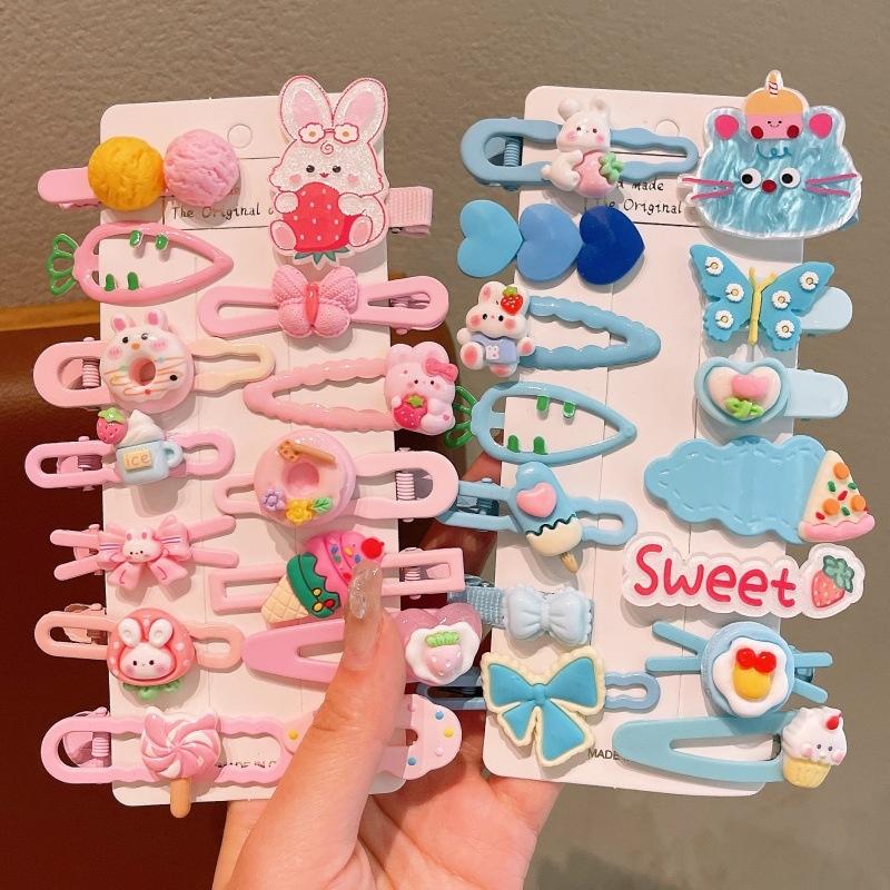 Children's Hair Clips 2026 New Model Handmade Cartoon Design Girls' Cute Baby Hair Clips for Bangs and Fringe Hair Accessories