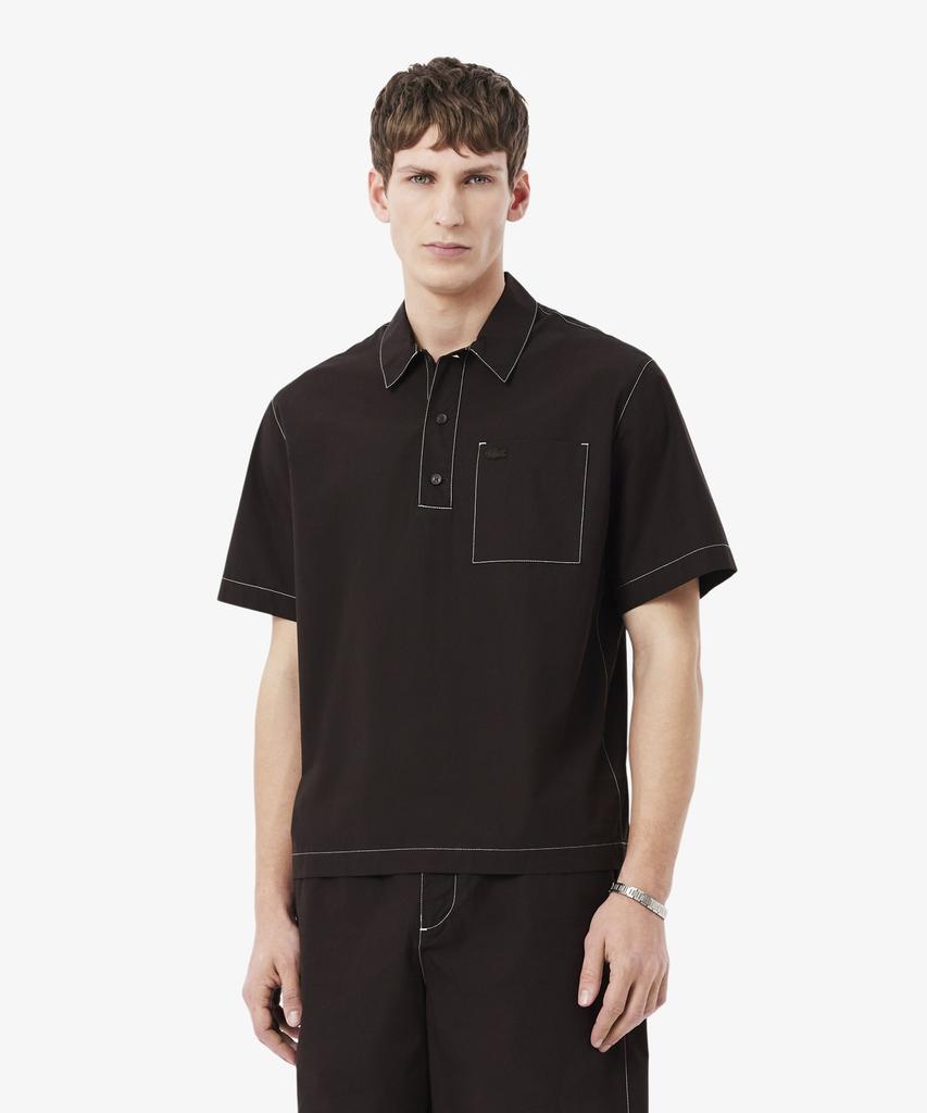 Мужская белая рубашка-свитер LACOSTE Ch1268-56G 3La