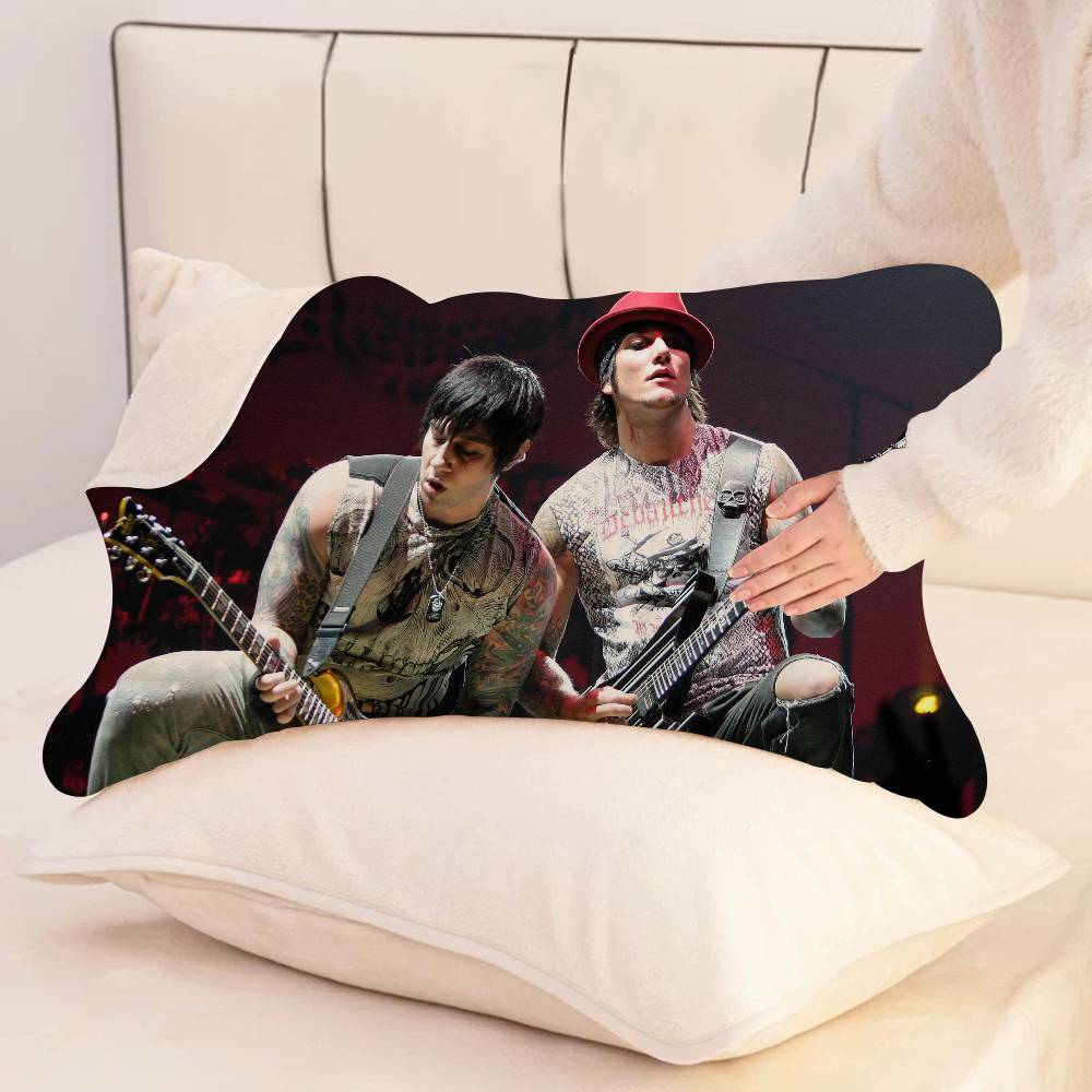 Rock Band Avenged S-Sevenfold Household Polyester Pillow Cover Pillow Towel Fast-Drying Lightweight & Easy to Clean