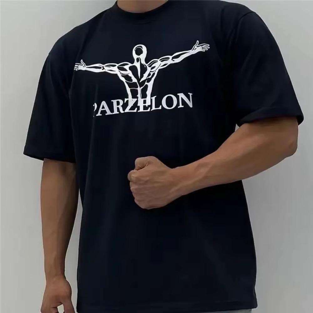 Европейская и американская высококачественная летняя хлопковая мужская футболка, футболка для спортзала, спортивный топ, футболка оверсайз для занятий спортом на открытом воздухе
