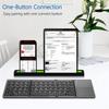 Портативная складная мини-клавиатура Bluetooth с тачпадом для Windows Android IOS Планшета iPad Телефона