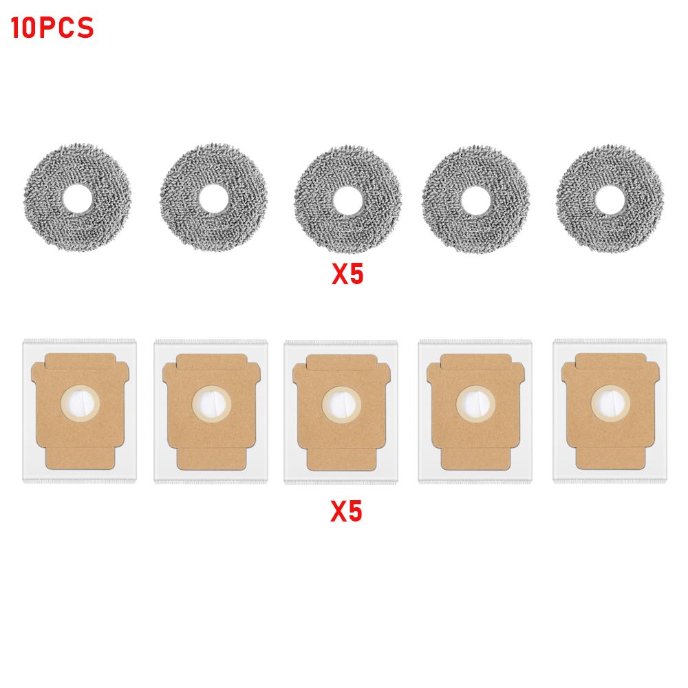 For iRobot Roomba Plus 405 Combo / 505 Combo Robot Vacuum Spare Parts Mop Cloths Filters Dust Bags Main Side Brushes Accessorie