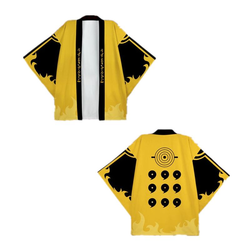 Naruto anime peripheral feather kimono jacket Naruto Li Locke suit bathrobe two-dimensional cape pajamas