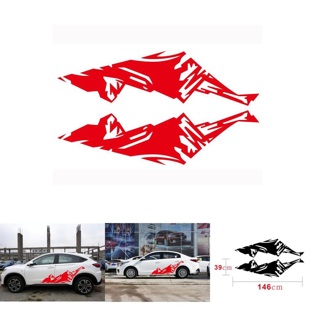 Snow Car Sticker Mountain Graphics Car Door Decals Outdoor Stickers For Suv